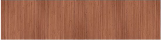 vidaXL-Vloerkleed-rechthoekig-100x400-cm-bamboe-bruin