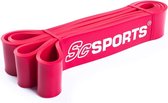 ScSPORTS Elastische Fitnessband - 2m Lang, Natuurlijke Latex, Anti-klik, Duurzaam, Rode - Weerstandsbanden voor Billen, Benen en Bilspieren, Fitness Assistentie Bij Optrekken, Lichaamsrekken, Yoga, Fysiotherapie, Pilates