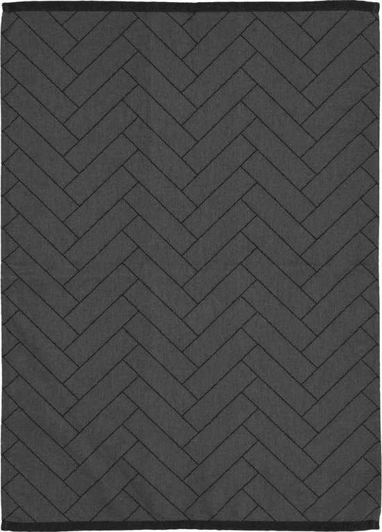 Södahl Tiles Theedoek 50 x 70 cm Black