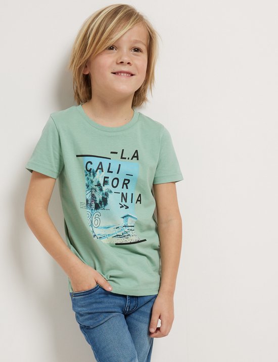 TerStal Jongens / Kinderen Europe Kids T-shirt Met Fotoprint Groen In Maat 122/128