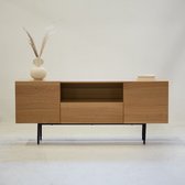 Dressoir Eiken Naturel - 180x40x76cm - Claudia