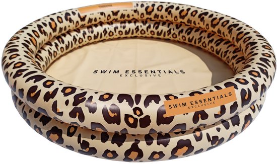 Swim Essentials Babyzwembadje Opblaasbaar - Zwembad Baby - Rosé Goud Panterprint - Ø 60 cm