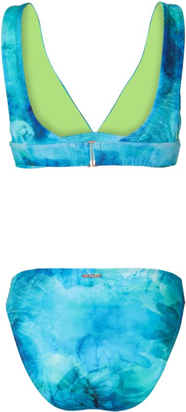 Brunotti Bodhi-Splash Dames Bralette Bikini | Blauw - 34
