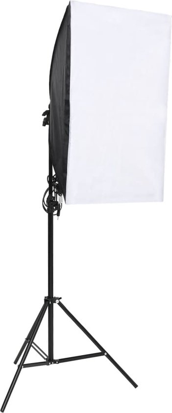 vidaXL-Fotostudioset-met-verlichtingsset,-achtergrond-en-reflector - vidaXL