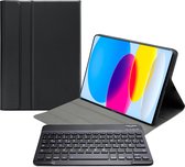 Mobilize Detachable Bluetooth Keyboard - Tablethoes geschikt voor Apple iPad 10 (2022) Hoes QWERTZ Bluetooth Toetsenbord Bookcase - Zwart