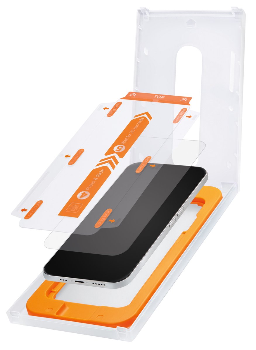 Mobilize Screenprotector geschikt voor Apple iPhone XS Glazen | Mobilize Screenprotector - Case Friendly + Installatie Frame