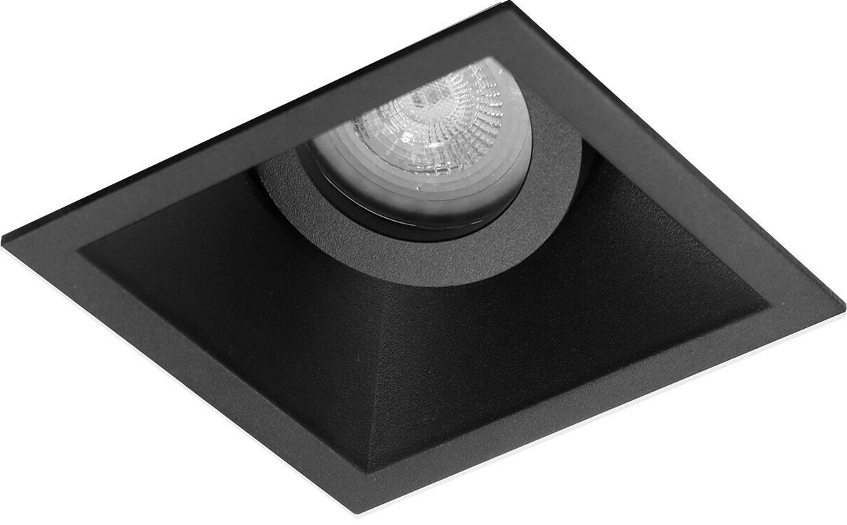 Premium Inbouwspot Gari Zwart Verdiepte vierkante spot Philips Sceneswitch Met Philips LED