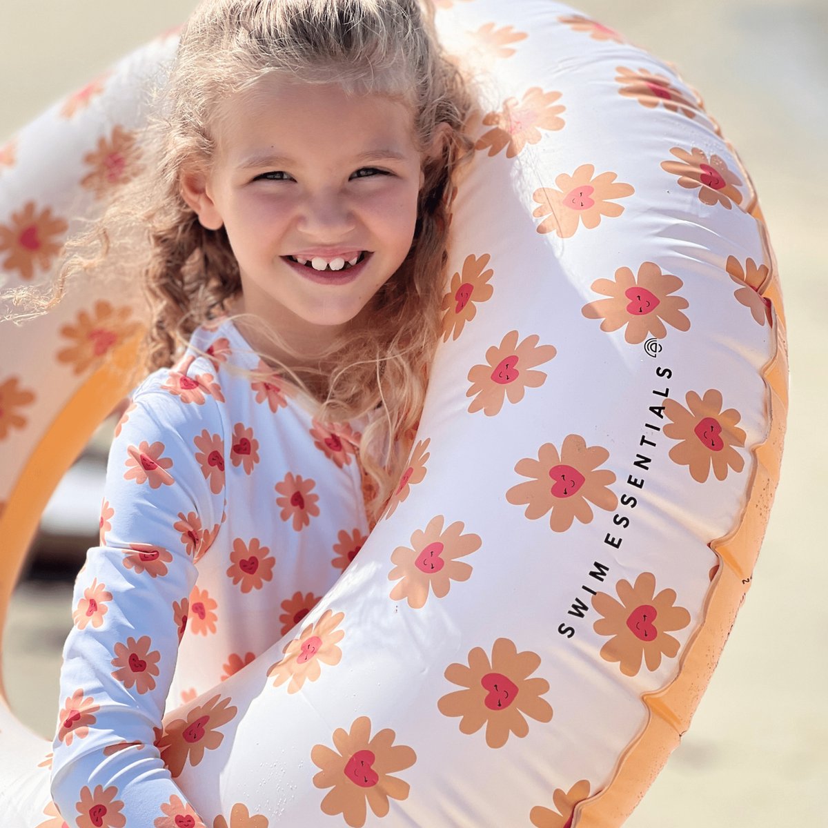 Swim Essentials UV Badpak Meisjes Met Lange Mouwen - Meerkleurig - Floral Love — afbeelding 4
