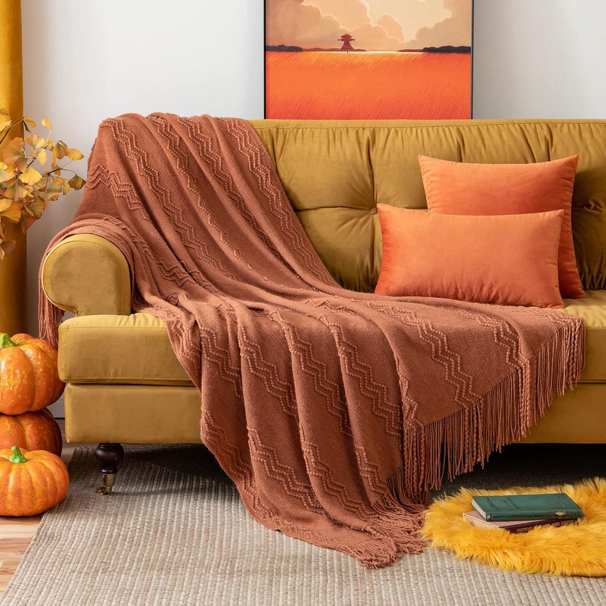 Plaid Mousseline Pur Coton 230x280 Cm - Vert Foncé - Léger Et Respirant Pour Toutes Les Saisons - 3