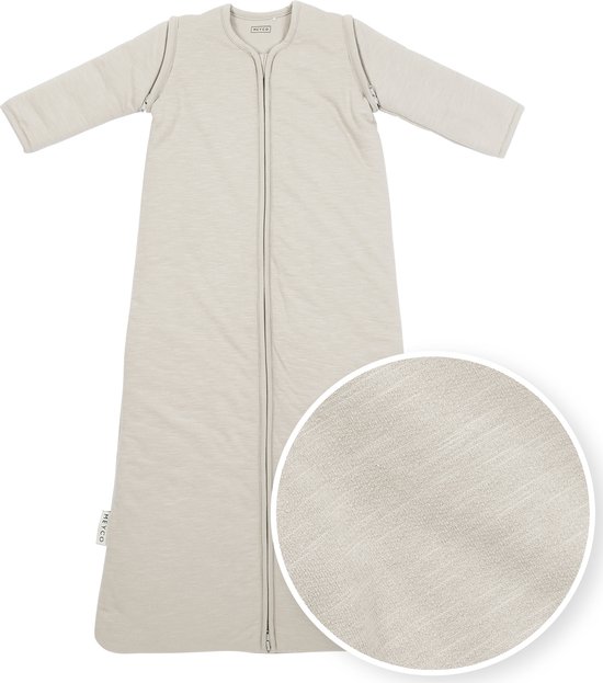 Meyco Slub TOG 2.5 Babyslaapzak voor baby's, met afneembare mouwen Meyco Slub TOG 2.5 Babyslaapzak voor baby's, met afneembare mouwen