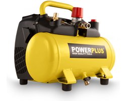 Powerplus POWX1721 Compressor - Luchtcompressor - 1100W - 8 bar - Olievrij - 6L tankinhoud