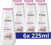 Dove Advanced Care Verzorgende Douchegel - Glowing - 24-uur lang effectieve hydratatie - 6 x 225 ml
