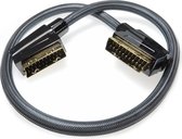 König premium SCART-kabel - 75 cm - High-End scartkabel met vergulde connectoren