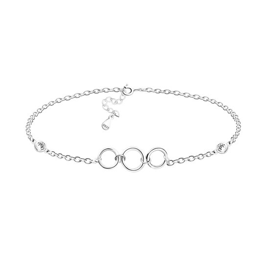 Sofia Milani - Dames Armband 925 Zilver - Cirkel Hanger