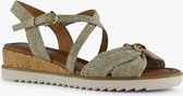 Tamaris dames sandalen met sleehak beige - Maat 42