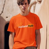 Oranje Koningsdag T-shirt - Maat L - Hup Holland Hub