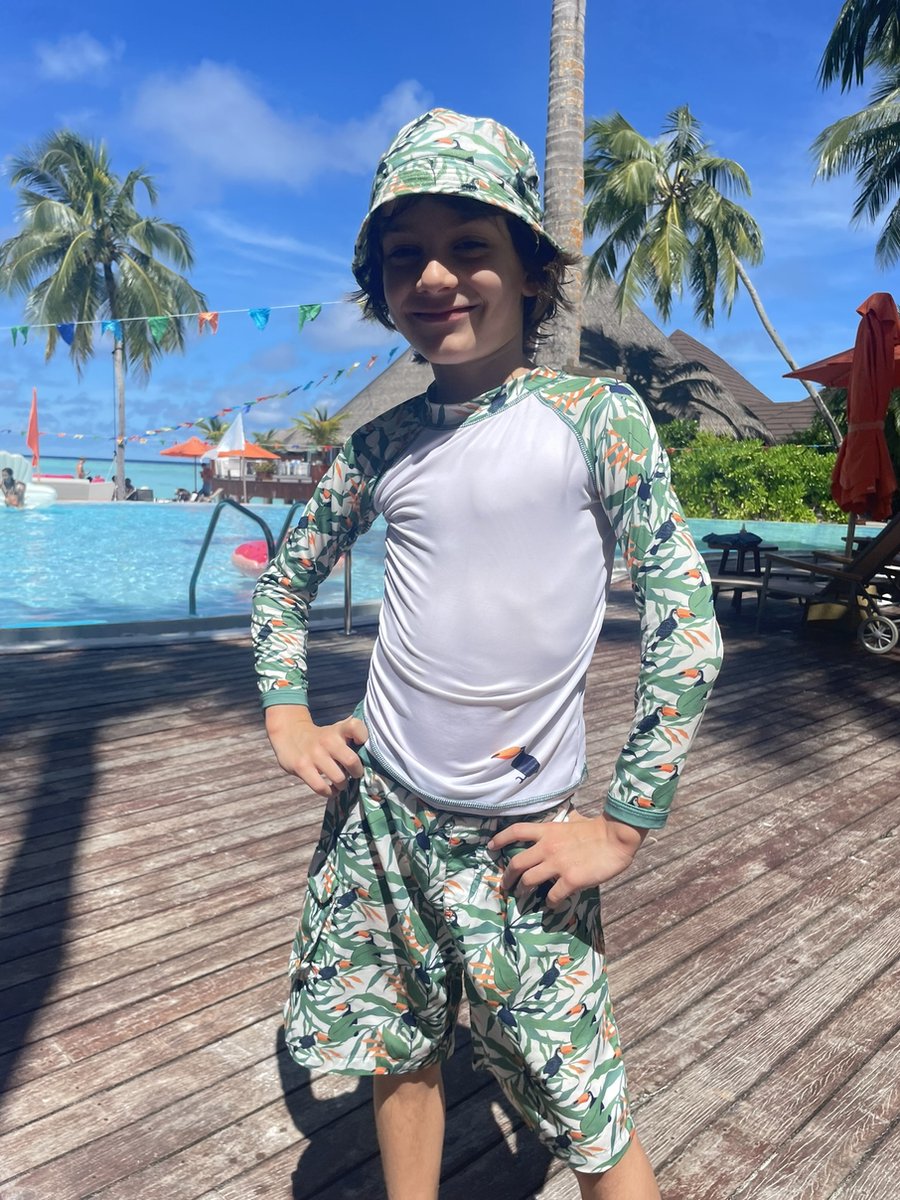 Ducksday - Zwemshort voor jongen - boardshort - UV - werend - UPF50+ - Surf - Toucan — afbeelding 5