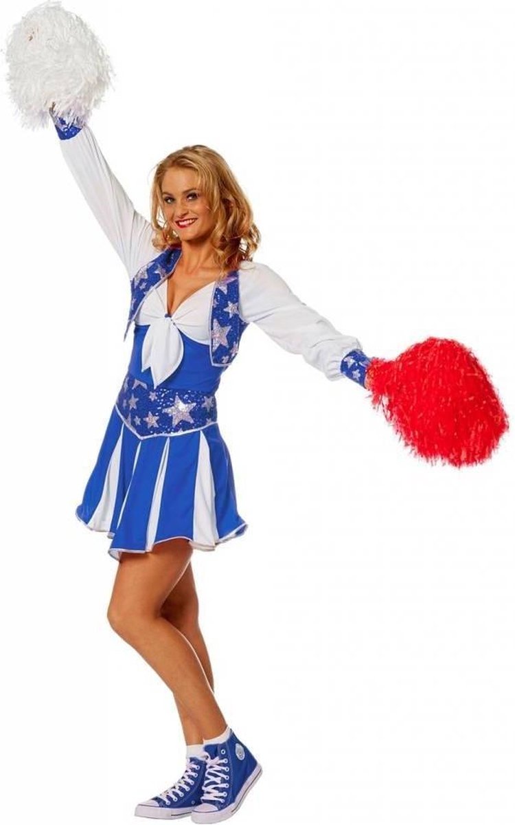 Cheerleader kostuum blauw - Luxe | bol.com