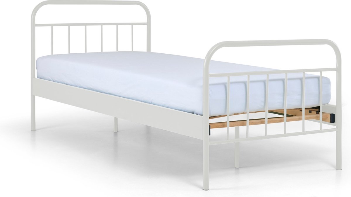 Beter Bed Alex Metalen Bedframe Kinderbed 90x200cm Wit bol