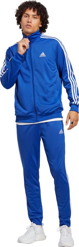 adidas Sportswear Basic 3-Stripes Tricot Trainingspak - Heren - Blauw- 2XL