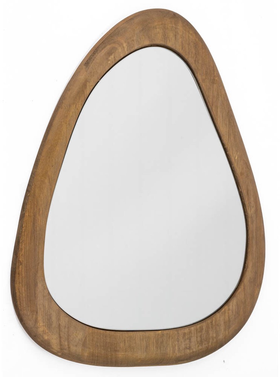HomeBound by KY | Spiegel hout organisch | 45x2x54,5cm | spiegel met houten frame in organische vorm