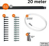 ARTITEQ 20 METER ALL-IN-ONE TOP RAIL 15KG / ZWART