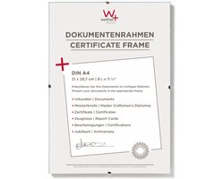 Walther Fotolijstloze schilderijhouders (clip frame) - Frameformaat 21x29,7 cm (DIN A4) - Antireflecterend Glas