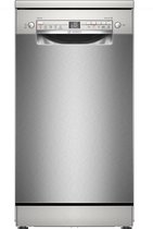 Bol.com Bosch Serie 2 SPS2HKI42E Vrijstaand Slimline (45 cm) Roestvrijstaal Zilver Knoppen 175 m aanbieding