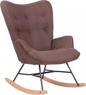 In And OutdoorMatch schommelstoel Troy - Bruin - Stoel - Speelgoed - 62 x 55 cm - 100% polyester - luxe speelgoed