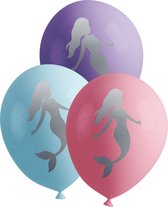 FUNIDELIA 8 Zeemeermin Ballonnen - Verjaardag versiering voor meisjes