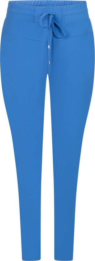 Zoso Broek Amber Travel Sporty Trouser 242 1010 Strong Blue Dames Maat - M