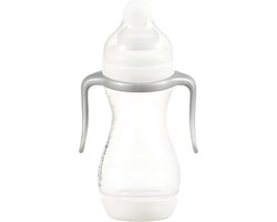 Product: Difrax Papfles XL 310 ml Wide - Anti-Colic - Wit/Transparant - 1 stuk, van het merk 