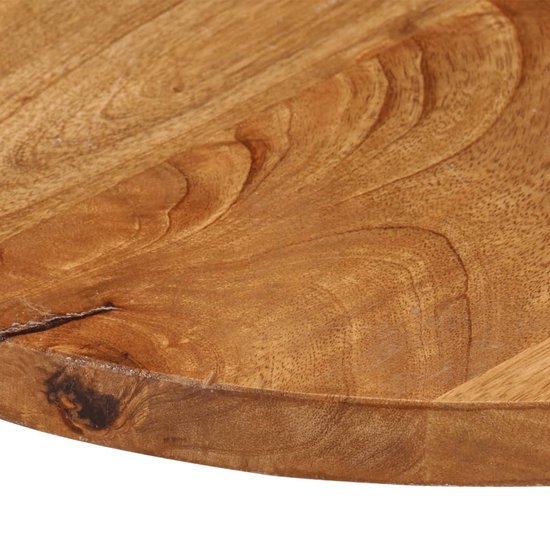 vidaXL Tafelblad rond 60x2,5 cm onbehandeld massief eikenhout | Leen