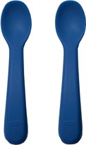 OXO tot Set silicone lepels - Babylepel- Babyservies -Kinderbestekset - Bestek baby -Navy