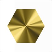 500 etiketten - hexagon goud - envelop sticker - sluitzegel sticker