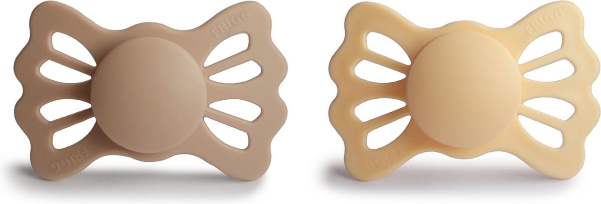 Goedkoopste Frigg Fopspeen Lucky Pale Daffodil/Silky Satin T2 6-18mnd (2 stuks