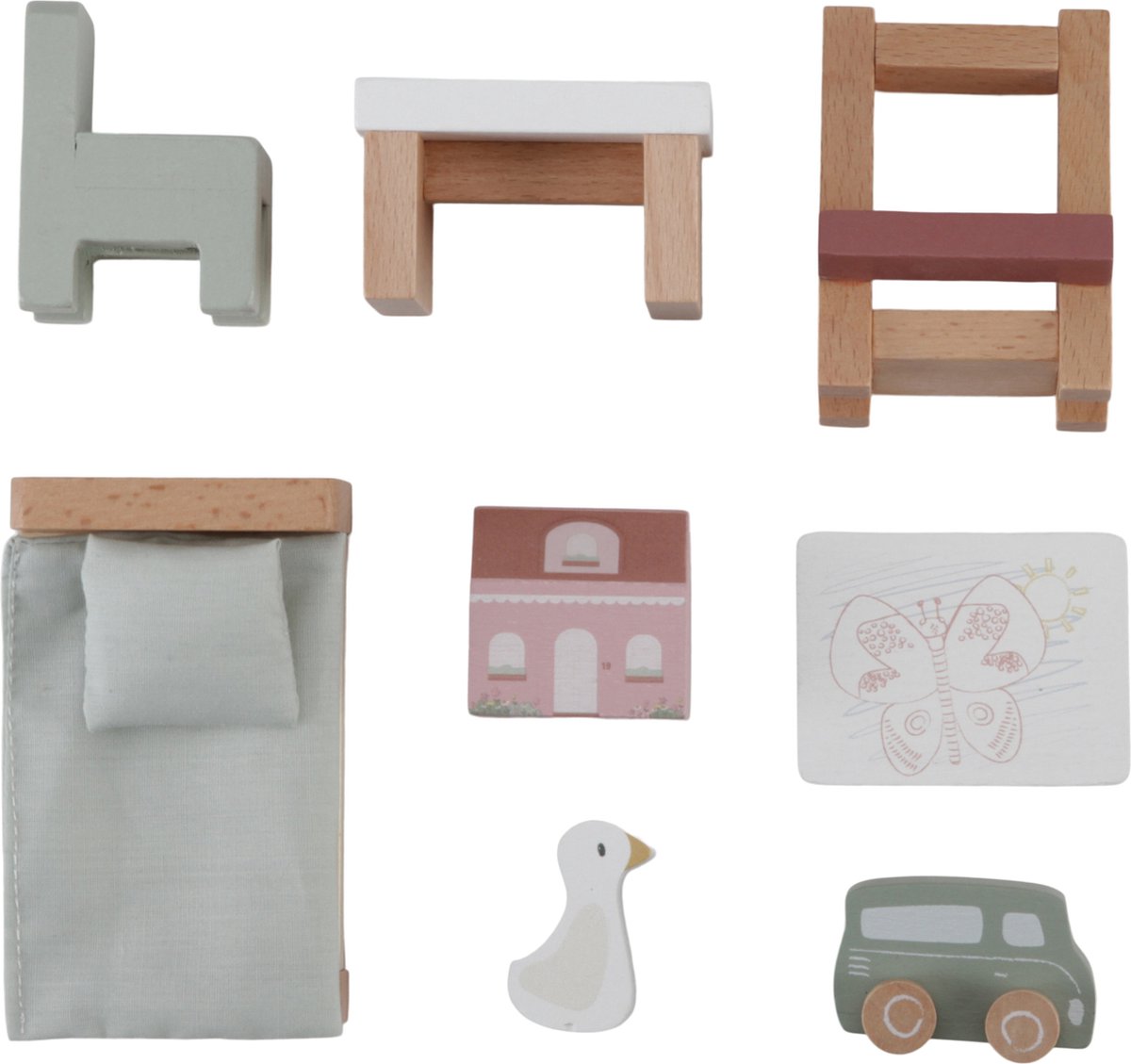 Little Dutch - Aanvulset Poppenhuis - Kinderkamer FSC — afbeelding 6