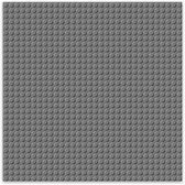 Brixies Bouwplaat | Grondplaat 32x32 noppen - Geschikt voor Lego Classic Bouwstenen - Donker grijs