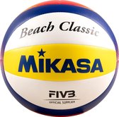 Mikasa Beach Classic FIBA Ball BV552C, Unisex, Wit, Volleybal, maat: 5