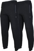 2- Pack Donnay Joggingbroek met elastiek - Sportbroek - Heren - Maat XL - Zwart