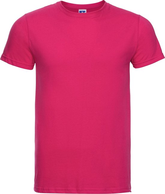 Russell Heren Slank T-Shirt met korte mouwen (Fuchsia)