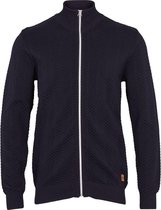 Kronstadt Trui Navy Carlo Zip Regular Fit - M