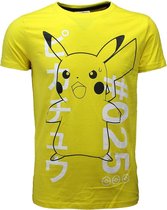 Pokémon Pikachu Thundershock T-Shirt Geel - Officiële Merchandise