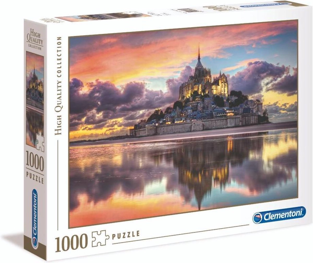 Clementoni - Puzzel - 1000 Stukjes - Le Magnifique Mont Saint-Michel - Puzzel Voor Volwassenen - High Quality Collection — afbeelding 3