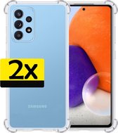 Samsung A72 Hoesje Transparant Shockproof - Samsung Galaxy A72 Case - Samsung A72 Hoes Transparant - 2 Stuks