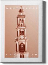 Walljar - Westerkerk - Muurdecoratie - Plexiglas schilderij