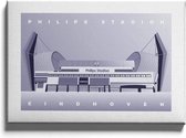 Walljar - Philips Stadion - Muurdecoratie - Plexiglas schilderij