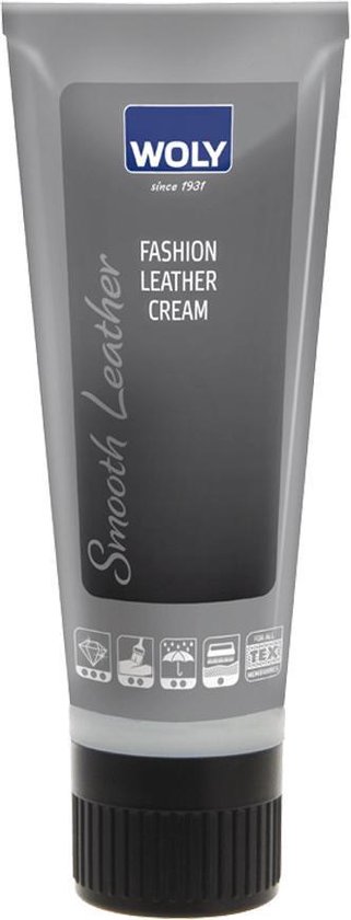 Woly Fashion Leather Cream tube - schoencreme / schoenpoets voor glad leder - 188 chestnut