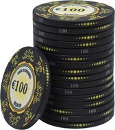 Macau deluxe keramische chips €100,- (25 stuks)