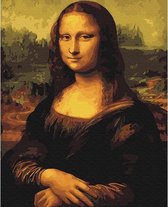 Schilderenopnummers.com® - Schilderen op nummer volwassenen - Mona Lisa - 50x40 cm - Paint by numbers